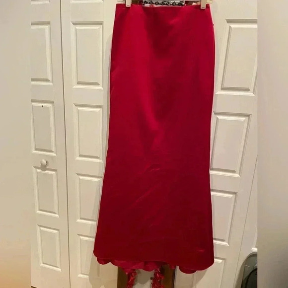David’s Bridal-Cherry Red 2 pc - Picture 6 of 9